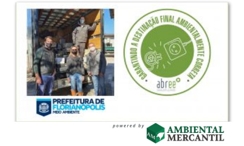 ABREE e Prefeitura de Florianópolis assinam Termo de Cooperação para reciclagem de eletroeletrônicos e eletrodomésticos.