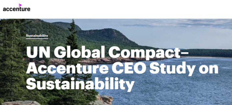 The United Nations Global Compact–Accenture CEO Sustainability Study