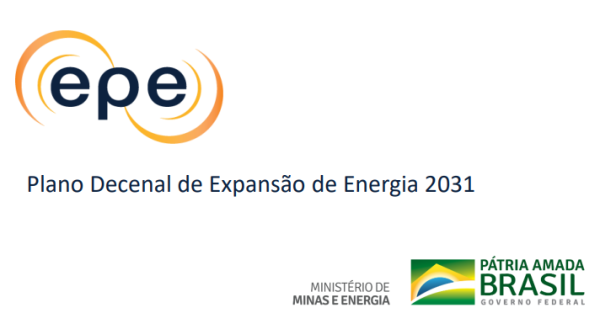 O PDE 2031 indica as perspectivas da expansão do setor de energia no horizonte de dez anos (2022 – 2031).