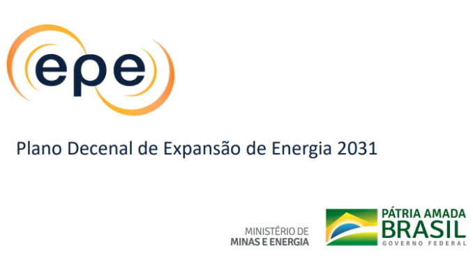 O PDE 2031 indica as perspectivas da expansão do setor de energia no horizonte de dez anos (2022 – 2031).