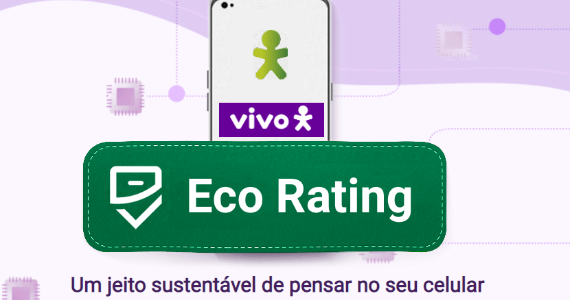 O Eco Rating avalia todo o ciclo de vida do seu aparelho celular, desde a extração dos materiais necessários à sua fabricação, transporte e uso, até o seu descarte ou reciclagem.