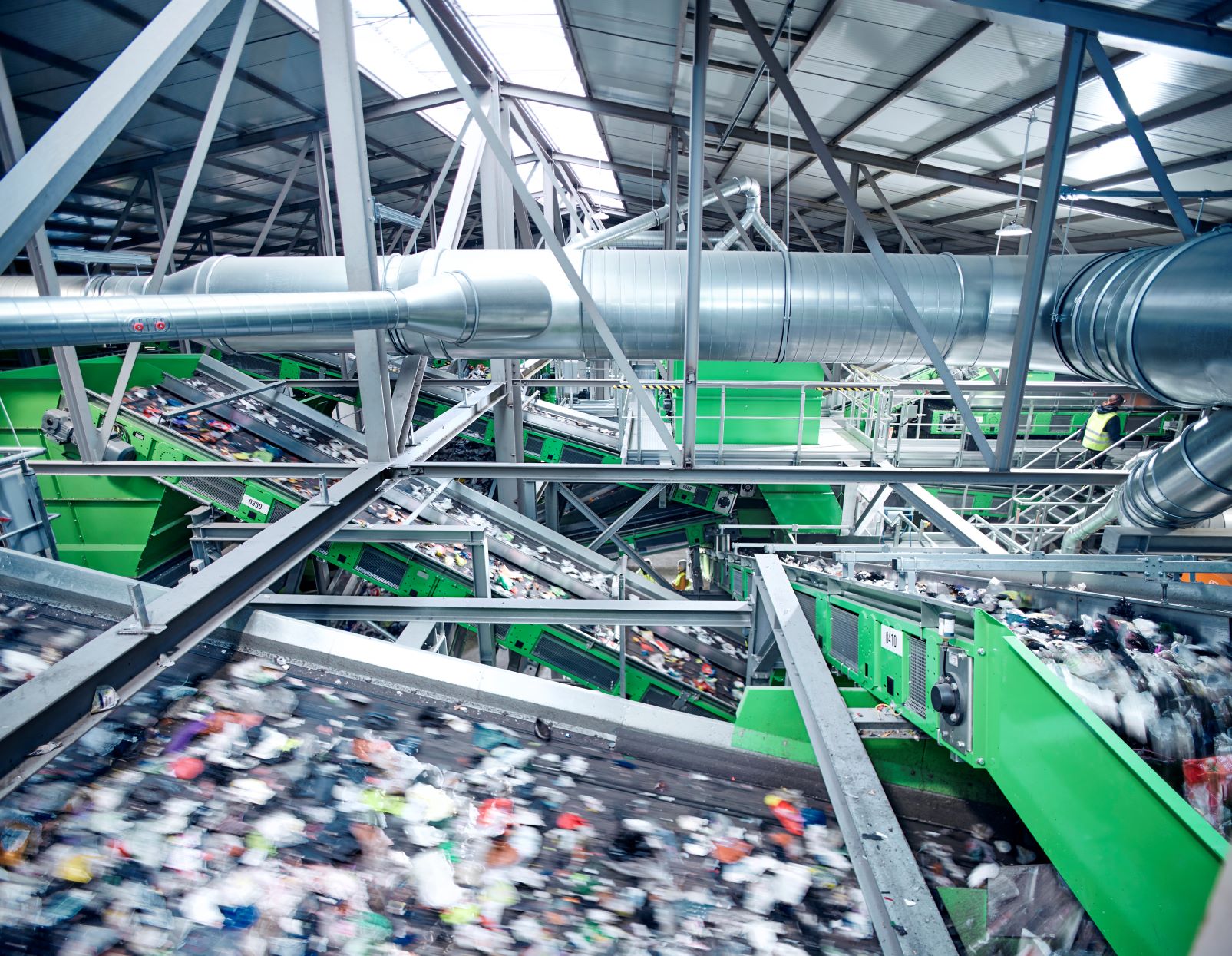 Planta de triagem e lavagem para a Kunststoff Recycling Grünstadt GmbH (KRG), na Alemanha.
