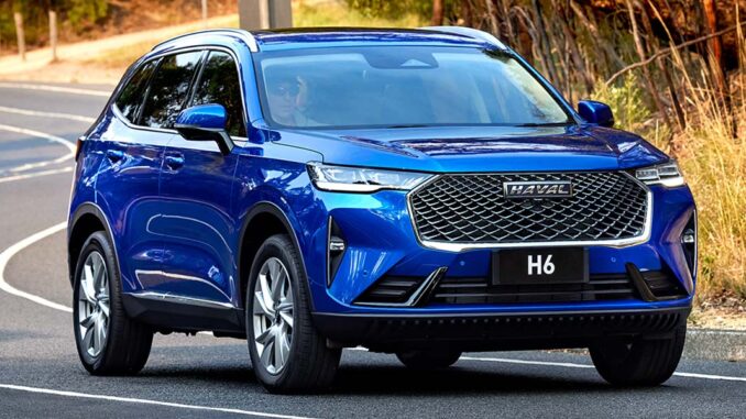 Foto: SUV híbrido Haval H6 terá tecnologia DHT e até 492 cavalos de potência.