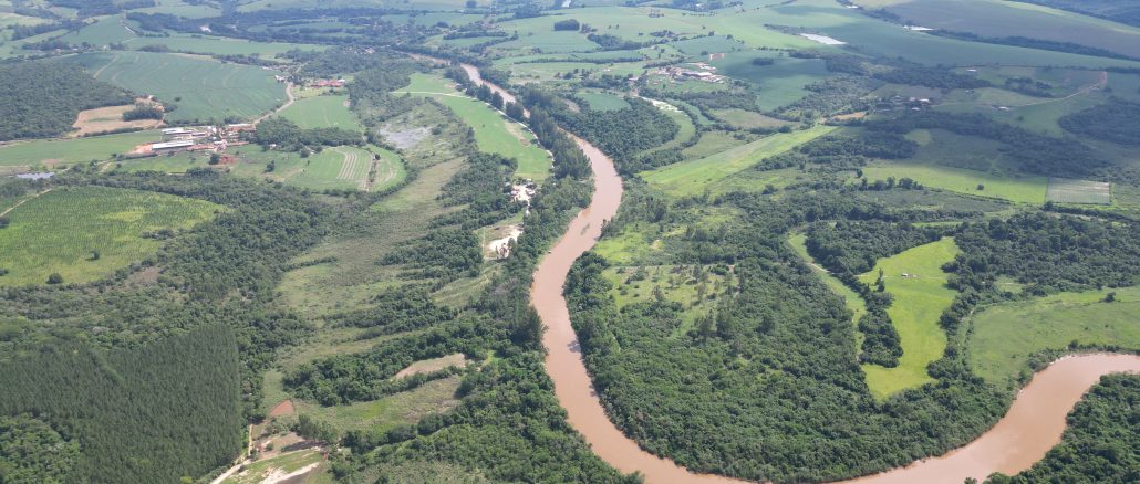 Foto aérea da Aldeia Tekoa Porã