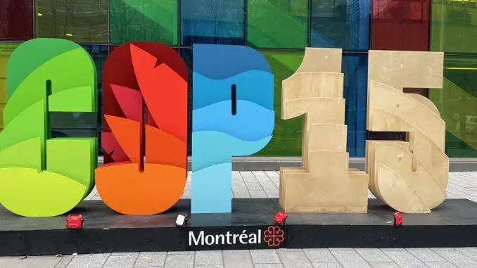 Foto: Pete May COP15 Montreal, Canadá