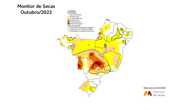 Monitor das Secas do Brasil | Outubro de 2022
