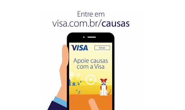 Imagem: Divulgação | Causas Visa para ajuda consumidores a apoiarem causas sociais a cada pagamento realizado.