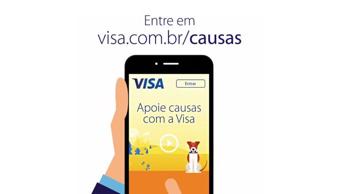 Causas Visa para ajuda consumidores a apoiarem causas sociais a cada pagamento realizado.