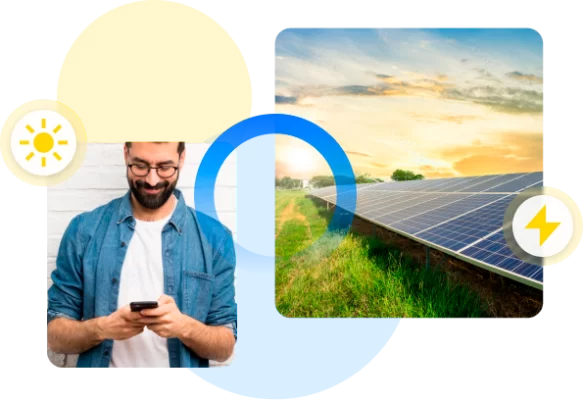 Imagem: Divulgação | A Leve Energia Renovável, plataforma de energia solar por assinatura que conecta usinas solares fotovoltaicas a consumidores residenciais ou comerciais.