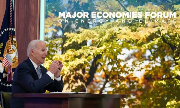 Foto: Divulgação | Presidente Biden convocou os líderes do Fórum das Principais Economias sobre Energia e Clima (MEF).