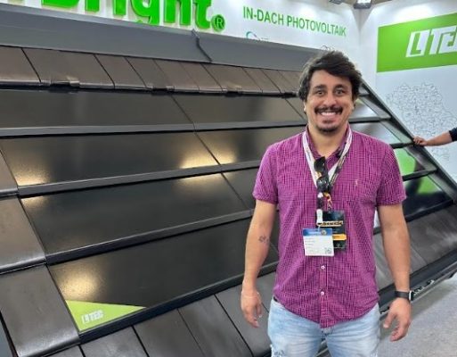 Foto: Douglas Resende, CEO da Orien Energia, visitando a feira Intersolar Europe em Munique, Alemanha