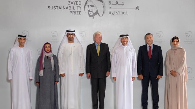 O júri do Prêmio Zayed de Sustentabilidade elegeu os 33 finalistas entre 5.213 candidaturas recebidas.