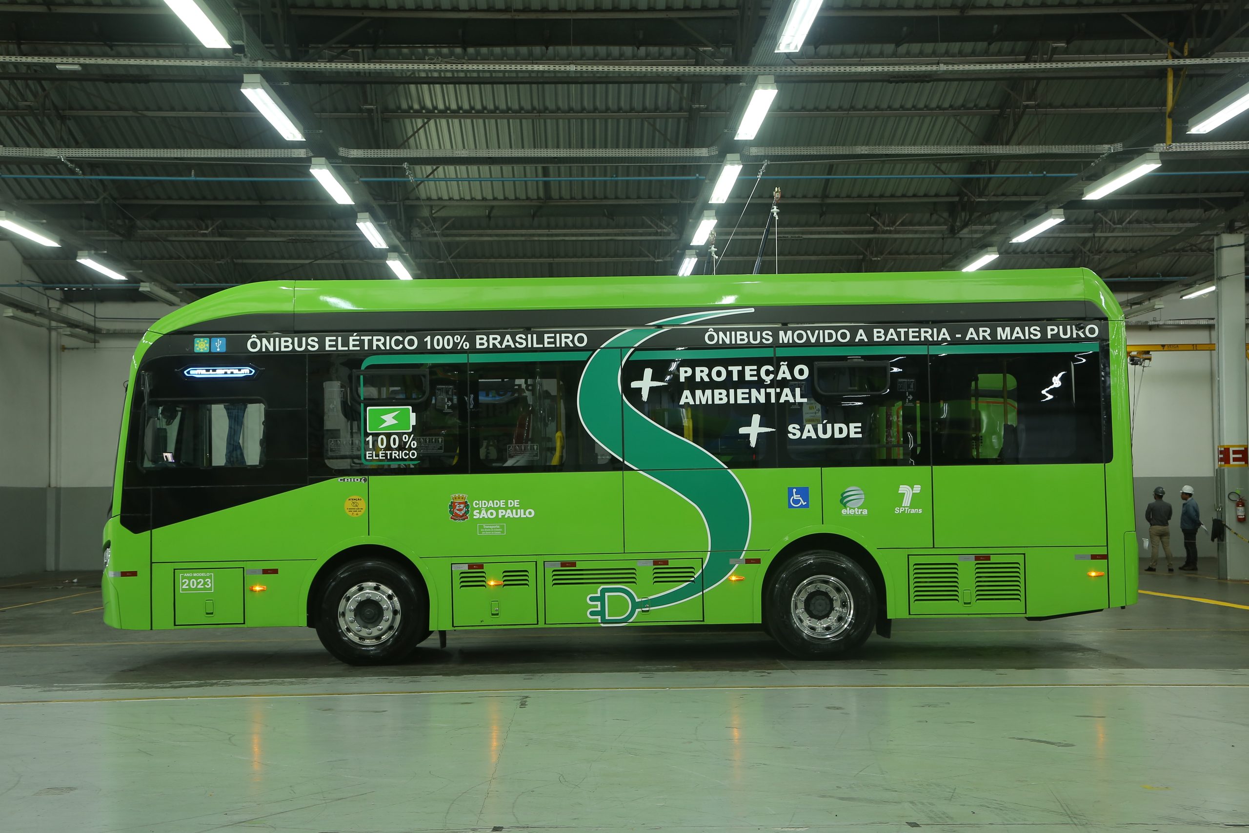 Eletra apresenta quatro ônibus elétricos brasileiros na Arena ANTP