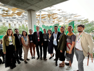 Imagem: Membros das sete organizações da sociedade civil à frente da iniciativa do Fórum de Finanças Climáticas reuniram-se com o ministro da Fazenda, Fernando Haddad, durante a COP28 em Dubai.