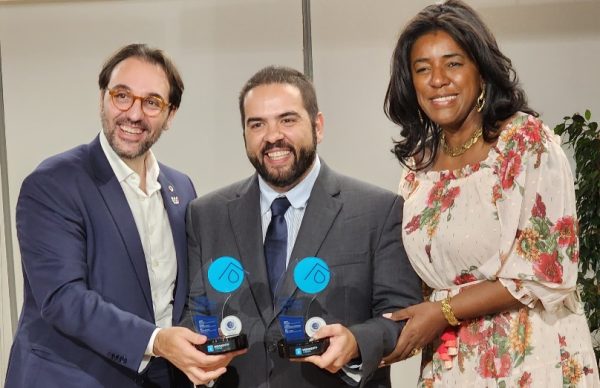 Na foto: Carlos Pereira, CEO do pacto Global da ONU no Brasil, Rodrigo Brito, Head de Sustentabilidade da Coca-Cola Brasil e Cone Sul, e Rachel Maia, Presidente do Conselho do Pacto Global da ONU no Brasil.