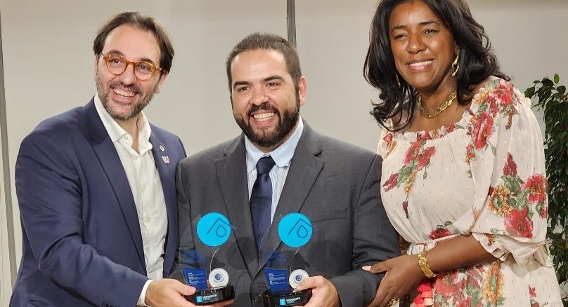 Na foto: Carlos Pereira, CEO do pacto Global da ONU no Brasil, Rodrigo Brito, Head de Sustentabilidade da Coca-Cola Brasil e Cone Sul, e Rachel Maia, Presidente do Conselho do Pacto Global da ONU no Brasil.