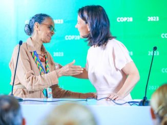 Foto: Estevam - Ministra Marina Silva e ministra das Relações Externas da Alemanha, Annalena Baerbock, COP28, Dubai