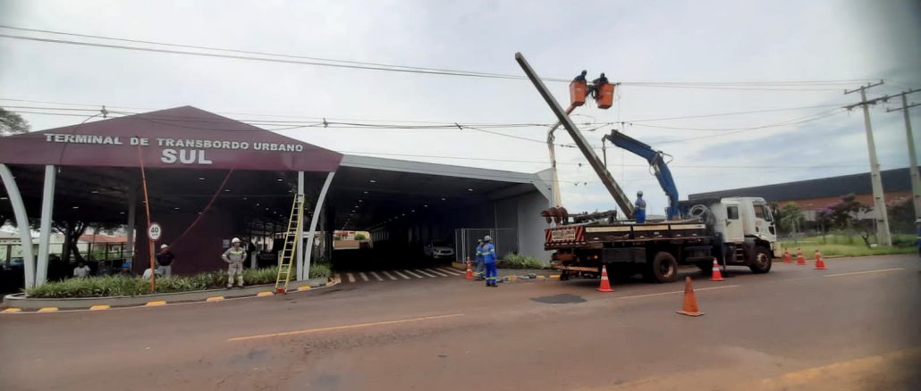 A Nansen se tornou referência em infraestrutura de recarga para ônibus utilizados no transporte público. Obras do terminal de Cascavel, Paraná.