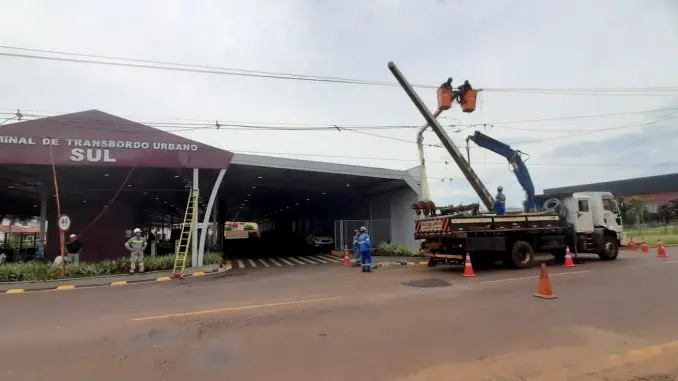 A Nansen se tornou referência em infraestrutura de recarga para ônibus utilizados no transporte público. Obras do terminal de Cascavel, Paraná.