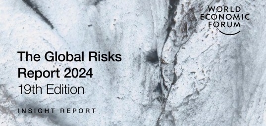 Lançamento do Relatório de Riscos Globais de 2024 pelo Fórum Econômico Mundial
