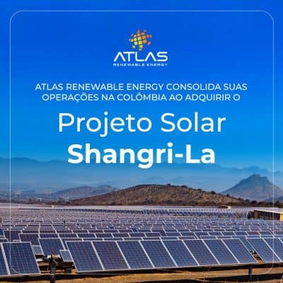 A Atlas é especialista em desenvolver, financiar, construir e operar projetos de energia renovável desde 2017.