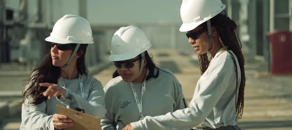 Foto: AES Brasil, uma das maiores produtoras de energia com fontes 100% renováveis do Brasil, está contribuindo para a igualdade de oportunidades de operação 100% por mulheres.