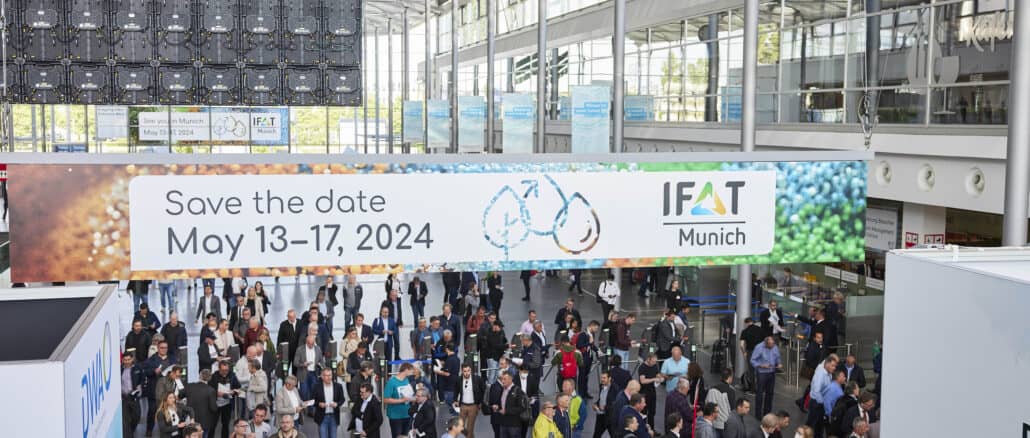 Foto: ©Messe München GmbH | a IFAT Munich reúne a indústria de todo o mundo — suas ofertas inovadoras estabelecem padrões para o futuro.