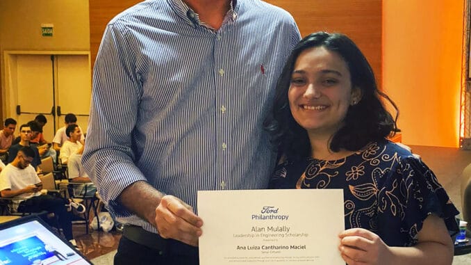 Foto: Senai Cimatec | Ana Luiza Maciel, estudante de engenharia em Salvador, BA