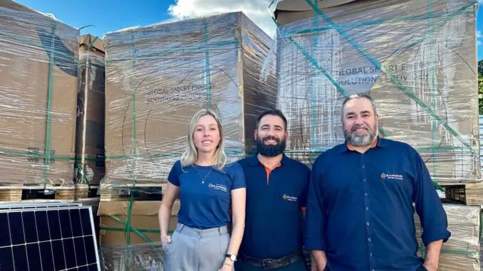 Foto: Da esquerda para direita: Geraldine Lohn, Diretora Financeira; Wagner Antonio de Souza Jr. Diretor da Área Técnica e Wagner Antonio de Souza, Diretor Comercial