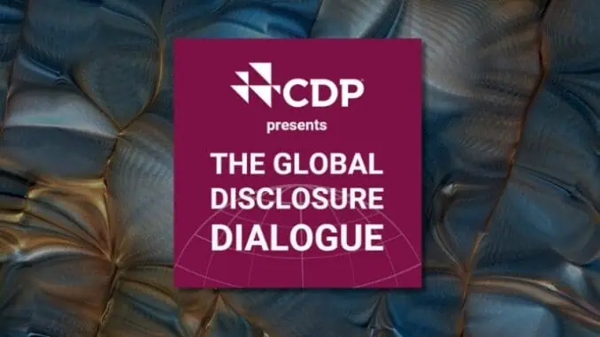 O CDP Global Disclosure Dialogue 2024 2024 é um evento online inédito em 4 de junho, transmitido de locais ao redor do mundo, de Tóquio a Nova York.