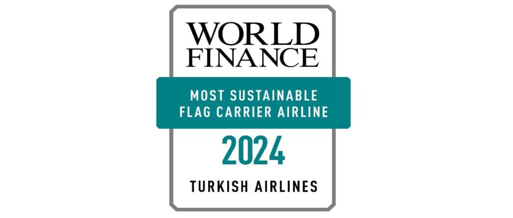 Imagem: Divulgação | Turkish Airlines é reconhecida como “Companhia Aérea Mais Sustentável” pela World Finance