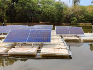 Foto: Divulgação | Usina fotovoltaica flutuante