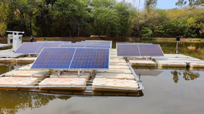 Foto: Divulgação | Usina fotovoltaica flutuante