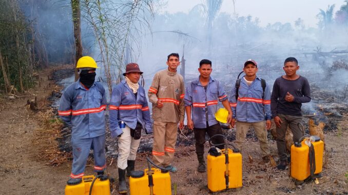 Foto: Brigada Indígena de Incêndio TI Caititu | A Brigada Indígena de Incêndio TI Caititu começou a ser criada em 2022.