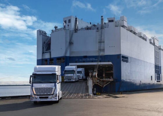 Foto: Divulgação | Grupo Hyundai Motor vai usar caminhões a hidrogênio na logística de sua nova fábrica nos Estados Unidos