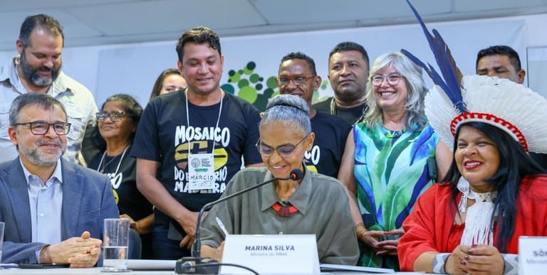 Foto: Fernando Donasci/MMA | Portaria de reconhecimento do mosaico foi assinada na sede do ICMBio, em Brasília (DF)