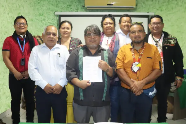 Foto: Pedro Tucano - Presidentes das organizacços indigenas da Bacia Amazonica.