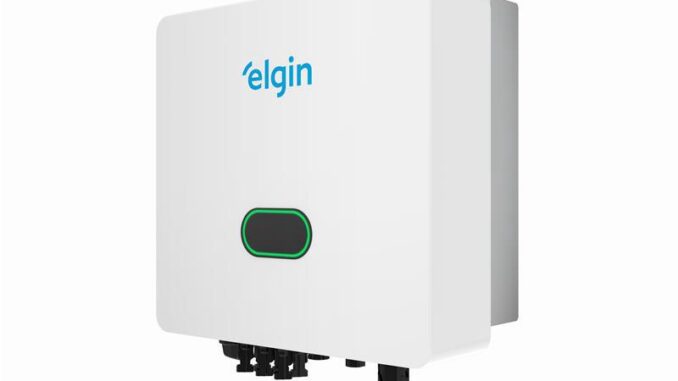 Imagem: Inversor de 7,5 kW da Elgin projetado para garantir rapidez no processo de aprovação das distribuidoras de energia elétrica. Imagem: Inversor de 7,5 kW da Elgin projetado para garantir rapidez no processo de aprovação das distribuidoras de energia elétrica.