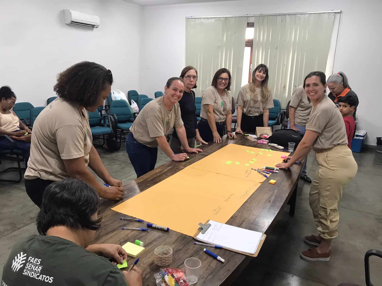 Foto: Atividade de diagnostico coletivo de cada associação