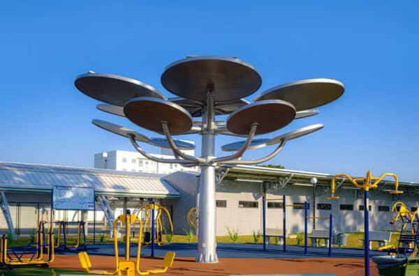 Foto: Matheus Sebbens Rhinow – A Araucária Solar é feita com placas solares fotovoltaicas que captam energia.