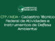 Imagem ilustrativa - CTF/AIDA - Cadastro Técnico Federal de Atividades e Instrumentos de Defesa Ambiental