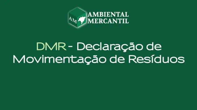 Imagem ilustrativa - DMR - Declaração de Movimentação de Resíduos