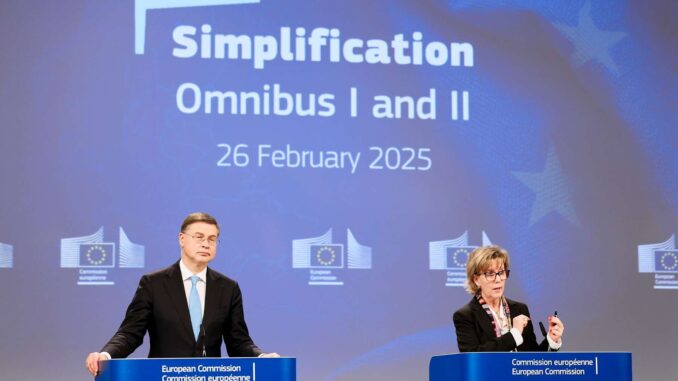 Foto: Claudio Centonze - Comissão Europeia -Pacote OMNIBUS I e II - Fevereiro/2025