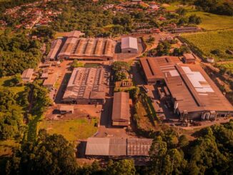 Parque fabril da RIO, localizado na cidade de Rio do Sul (SC), com área total disponível de 1.000.000 m2. Crédito: RIO