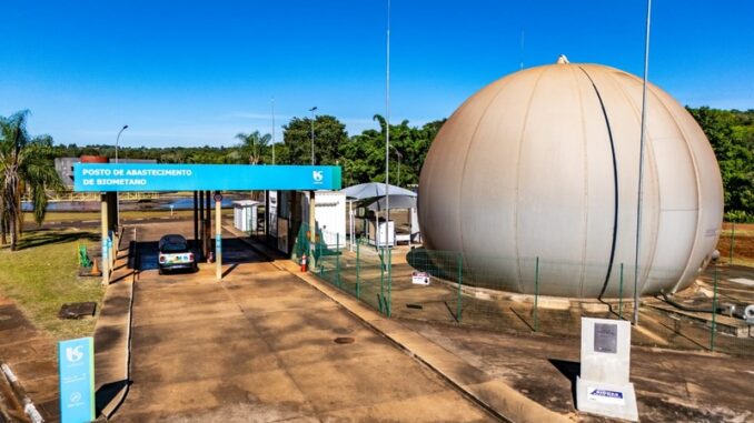 Sistema de Beneficiamento de Biogás da Sabesp na ETE Franca - Estação de Tratamento de Esgoto, às margens da Rodovia Cândido Portinari I Foto: Estevão Buzato / Divulgação Sabesp.