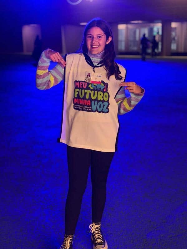 Maria Vitória Brilhante – Jovem participante mundial do 2025 Global Youth Climate Training Programme