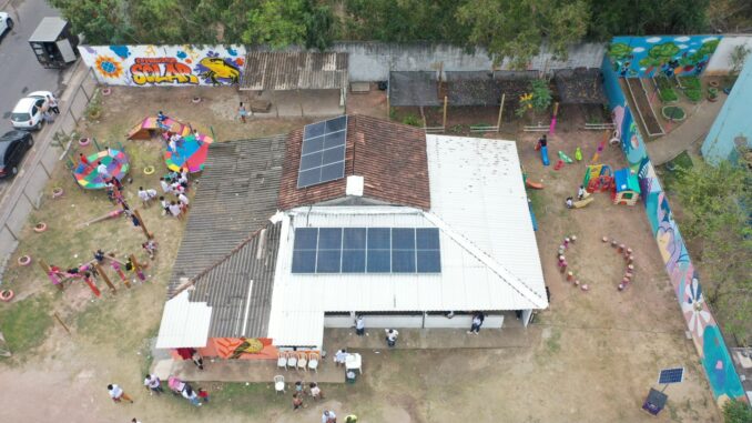 Projeto Comunidade Solar em Jabaeté (ES) - Foto divulgação: EDP
