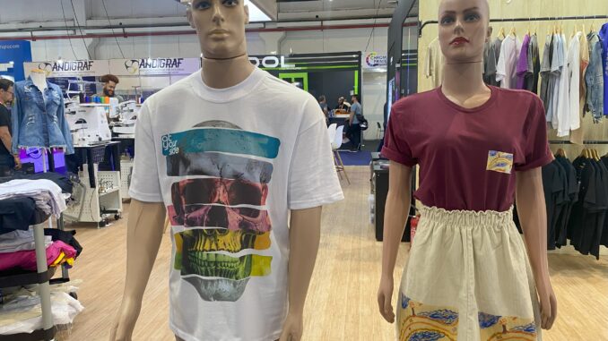 Peças personalizadas com a tecnologia DTG, da impressora GTX Pro, da Brother. Foto: Divulgação