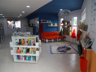 Biblioteca na Escola Municipal do Futuro, em Ribeiro Gonçalves. Foto: Divulgação