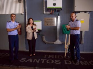 Solange Ribeiro, Vice-presidente de Relações Institucionais e Sustentabilidade da Neoenergia participa da entrega das ações de eficiência energética na Força Aérea Brasileira, em Brasília. Foto: Divulgação Neoenergia Brasília